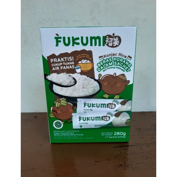 

Fukumi Beras Porang 1 Box Isi 7 Sachet @ 40 gram e97wh