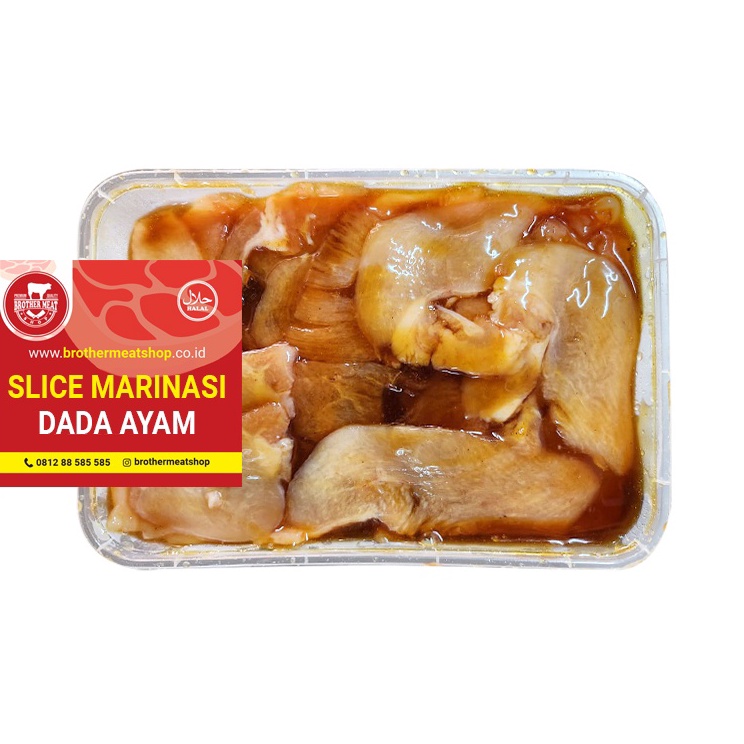 

Kode AIZ456 Slice Marinasi Dada Ayam 500gr, Halal