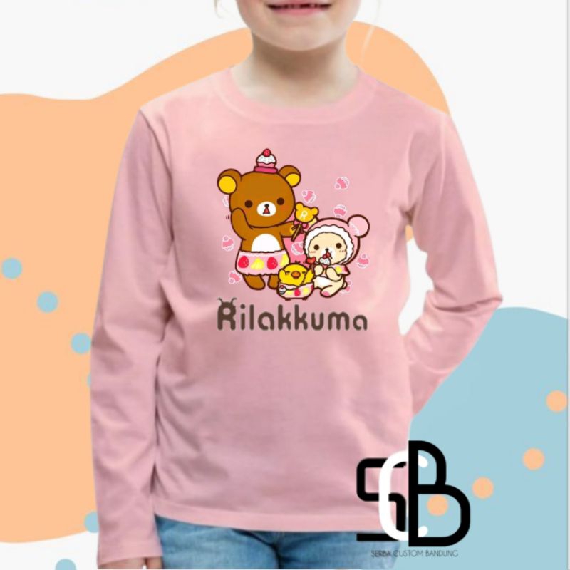 Rilakkuma Kaos Anak Rilakkuma Lengan Panjang