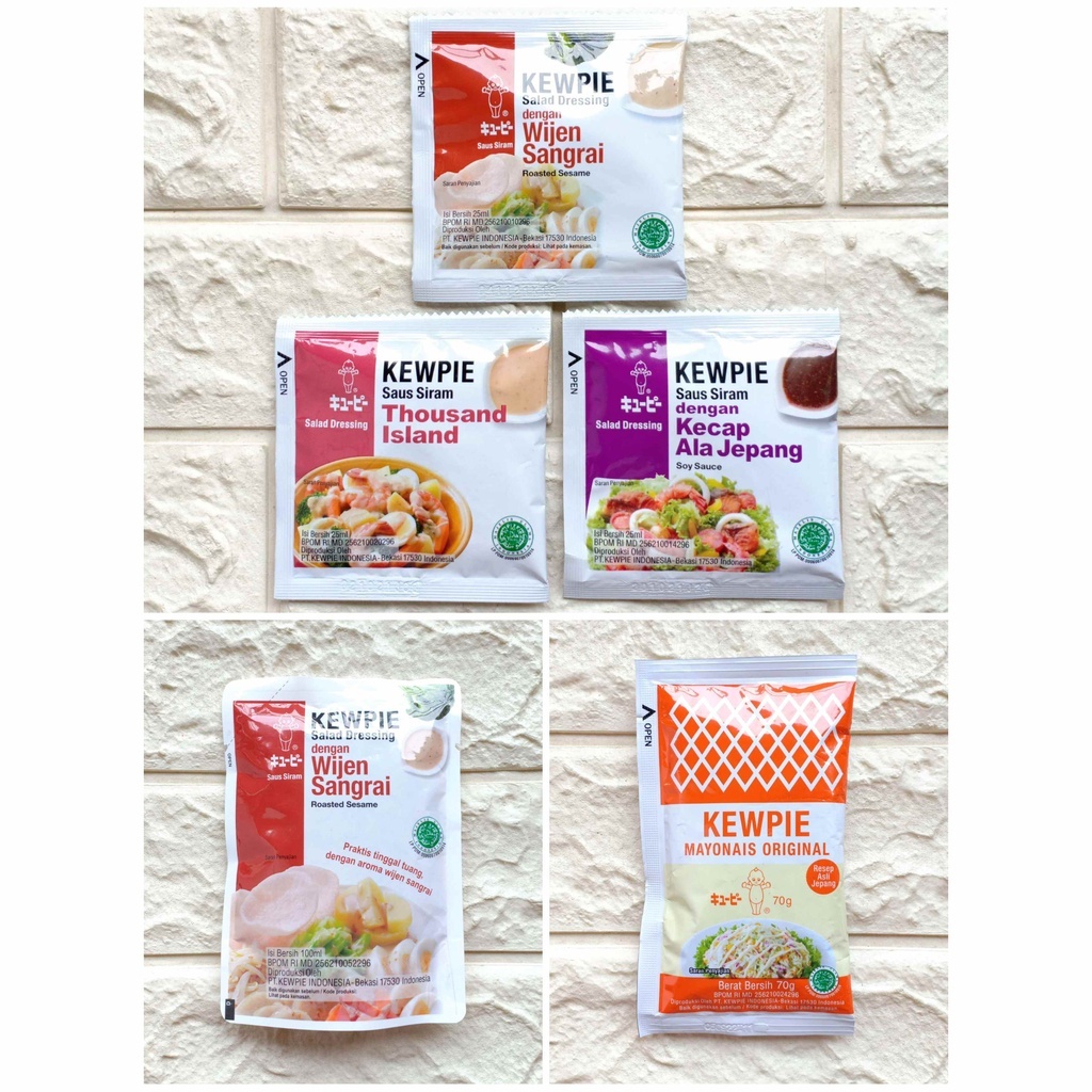 KEWPIE MAYONAISE, SALAD DRESSING SACHET, WIJEN SANGRAI SACHET
