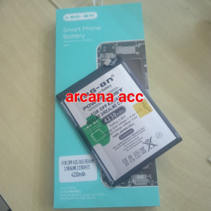 Oppo A3S batre battery batrey baterai Oppo A31 2020 Oppo A5S Realme 2 Realme C1 BLP673 BLP 673 DOBEL