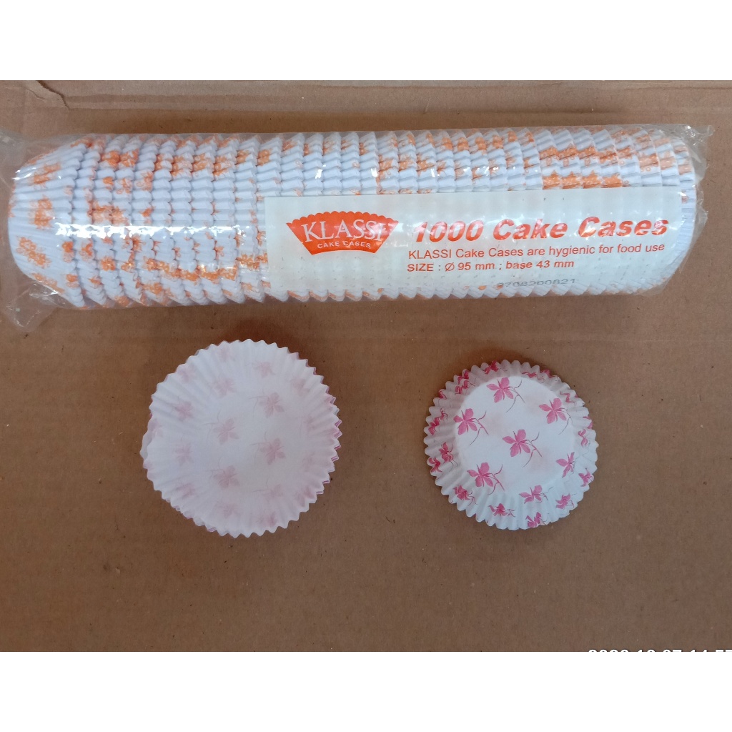 40 PCS Papper cup bolu kukus| kertas bolu kukus ukuran pendek Merk Klassi