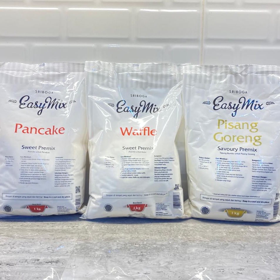 

Terupdate 1KG TEPUNG EASYMIX PISANG GORENG / TEPUNG WAFFLE / TEPUNG PANCAKE / PISANG GORENG CRISPY LEBIH LAMA
