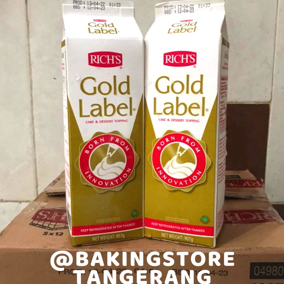 

Baru Richs Gold Label | Rich's Whipping Cream 907 gr