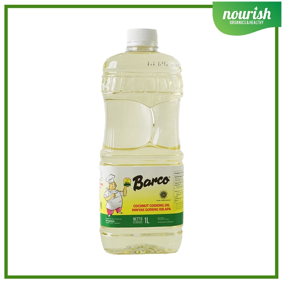 

[PRODUK ISIYC91] BARCO Minyak Goreng Kelapa / Coconut Cooking Oil - 1L BOTOL Murah V ♪