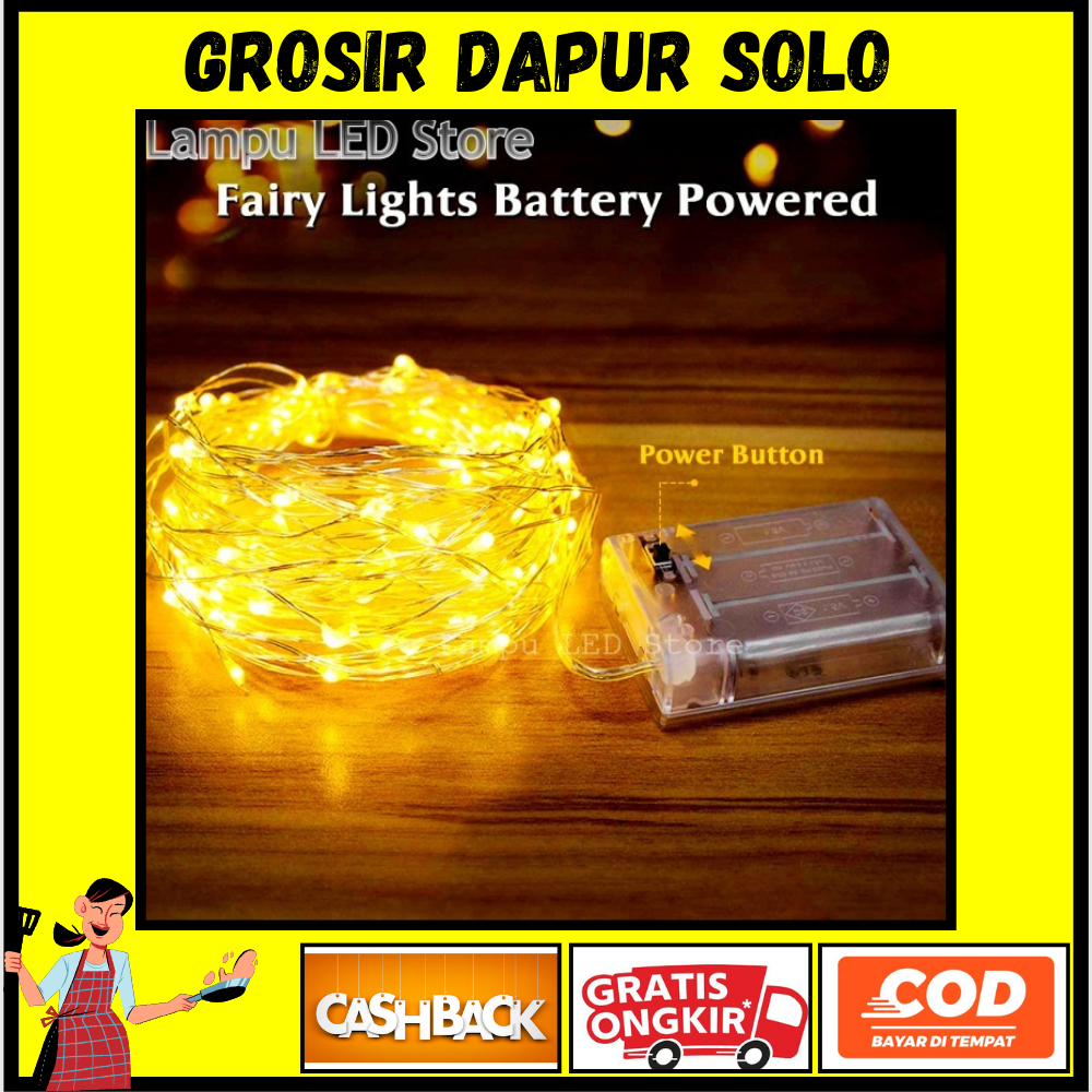 lampu tumbler tumblr 10 meter tambler baterai tirai kawat 100 led