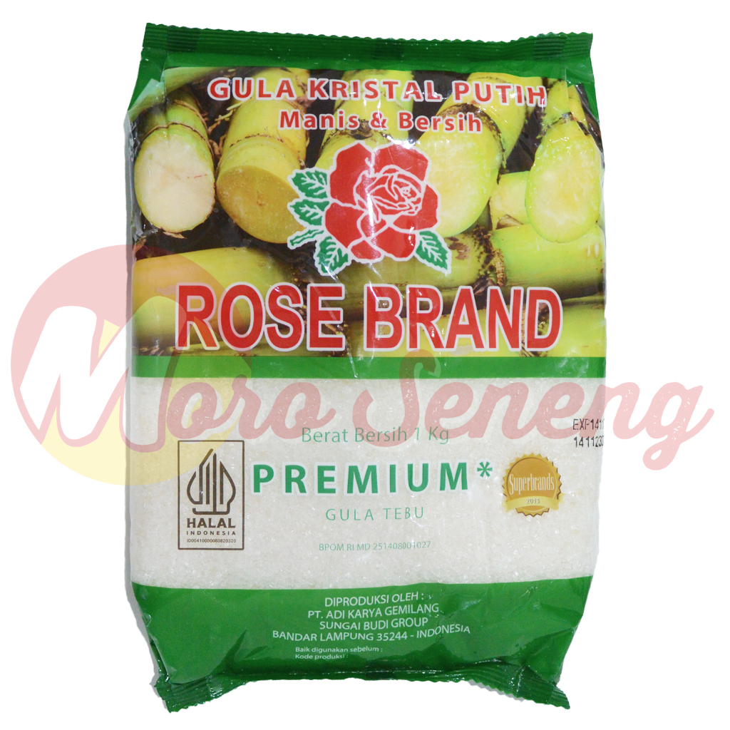 

Gula Rose Brand Hijau Premium 1 kg Rosebrand Pasir Putih 1kg