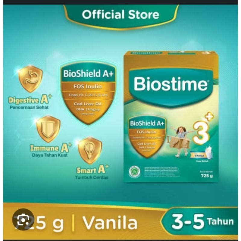 Biostime 3+ rasa vanilla 725 gr