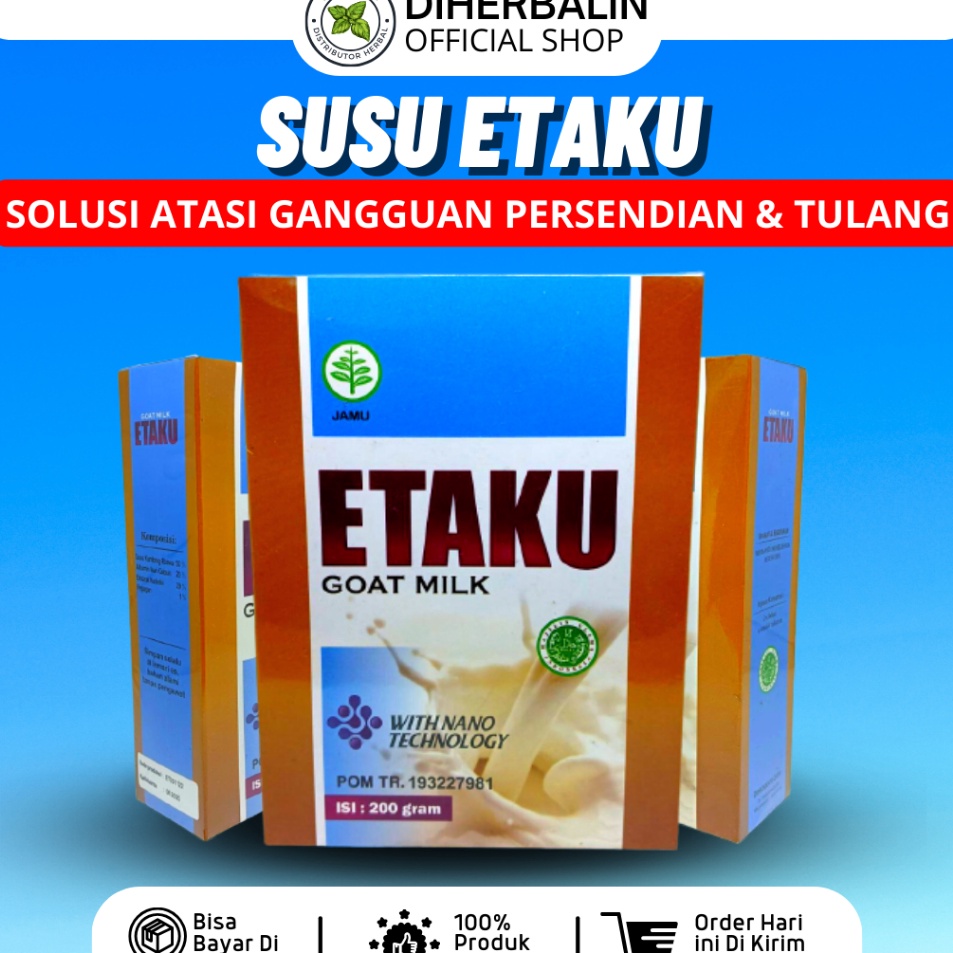 

Best Susu Etaku - Susu Etawa Bubuk Atasi Nyeri Pinggang Sendi Lutut Osteoarthritis Rematik Asam Urat Osteoporosis Aman Alami Halal BPOM