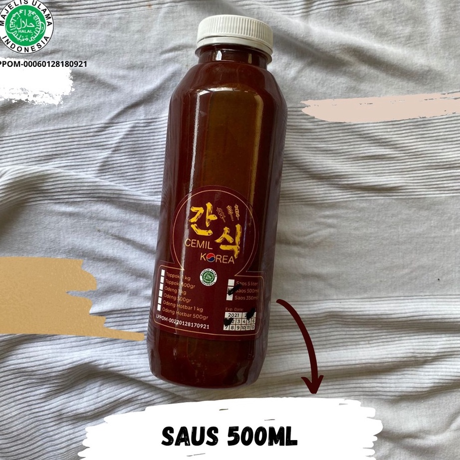 

Bayar Di Tempat Saus Topokki khas Cemil Korea isi 500 ml
