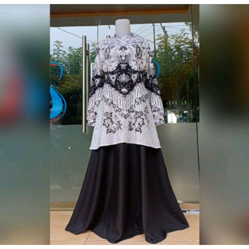BEST SELLER TUNIK PGRI WANITA TERBARU 2023 FULL FURING TUNIK PGRI WANITA JUMBO