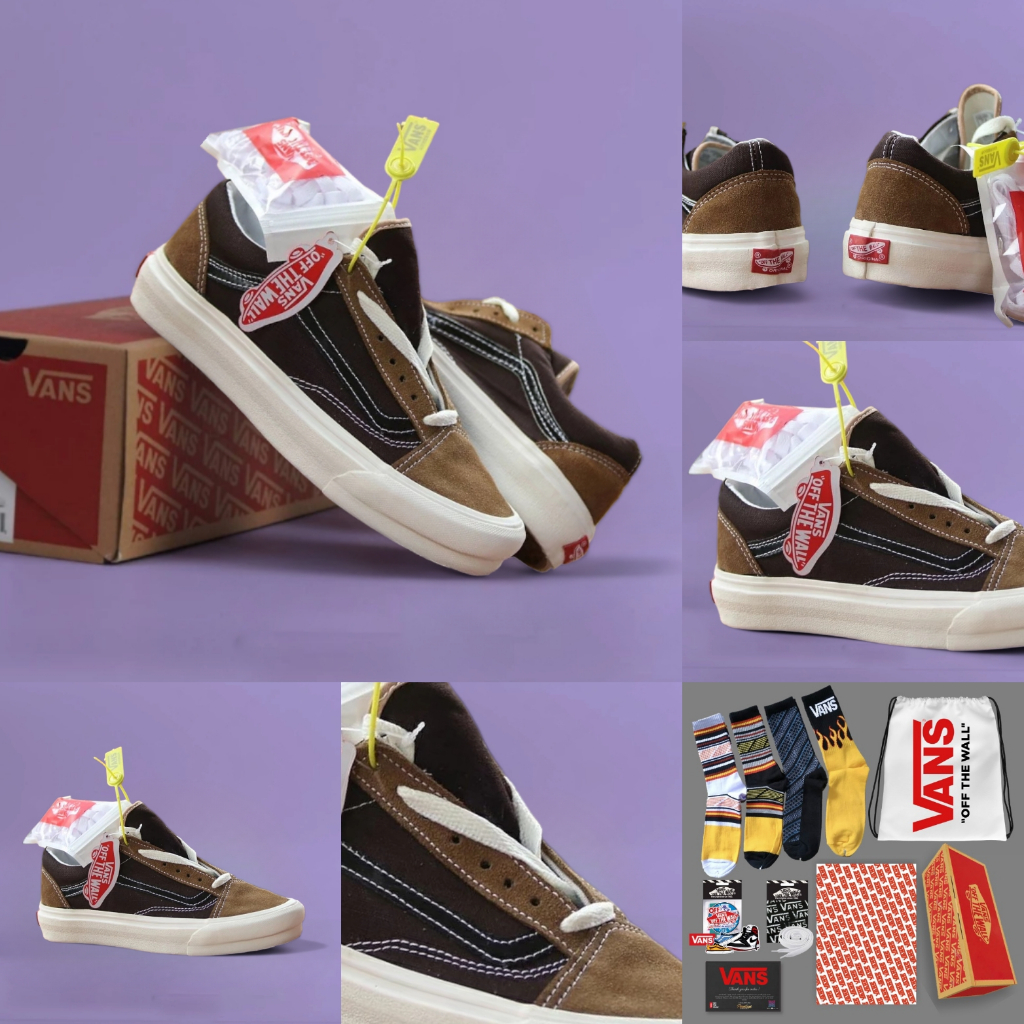Sepatu Vans Oldskool Mono Style 36 Berle Pro Coffe Import BNIB Made In China
