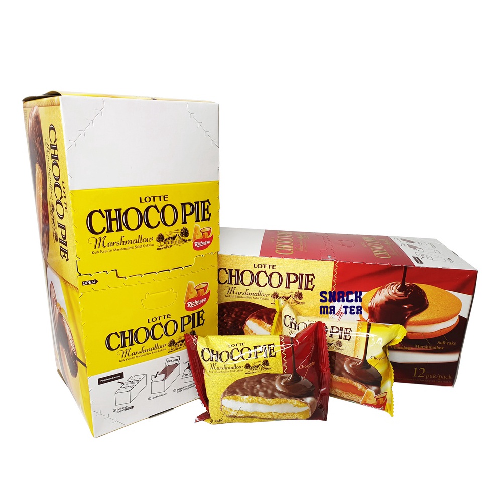 

H4rga Pr0mo Lotte Chocopie Marshmallow BOX - Netto 28gr x 12 pcs Just Now