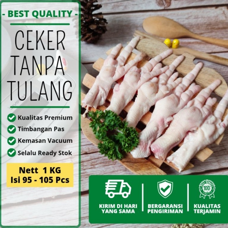 

MODEL GXJ603 Ceker Tanpa Tulang 1 Kg | Boneless Chicken Feet Korean Food | Daging Ceker Ayam Broiler Segar Tanpa Tulang