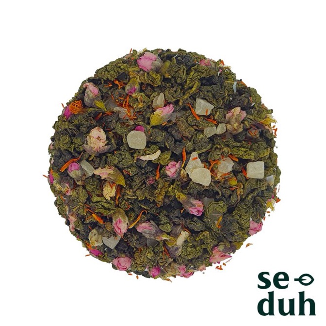 

Sell3r PEACH DELIGHT Tea Blend - Milky Oolong with Peach and Flowers - 15 gram Promo Besar