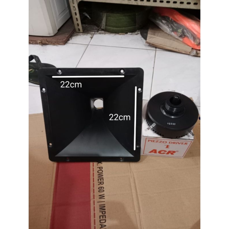 Corong twitter 22X22cm tebal + driver twiter ACR original 100watt