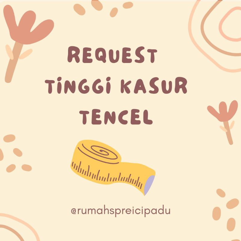 CUSTOM TINGGI TENCEL ORGANIK/JACQUARD TENCEL