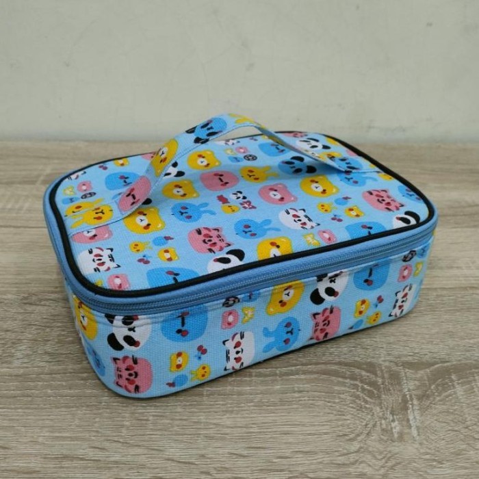 

Tas Ultah Anak / Tas Ulang Tahun Anak / Tas Souvenir Ultah Custom / Tas Souvenir Tempat Makan / Model Tas Lunchbag Bahan Poliester Resleting Melingkar