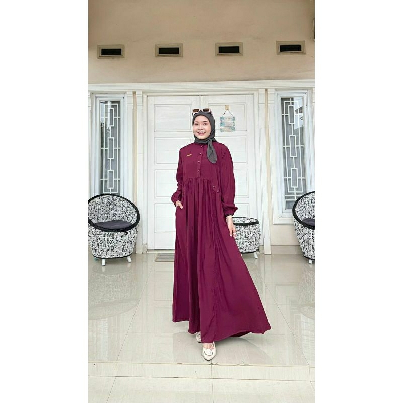 gamis mumtaz maroon