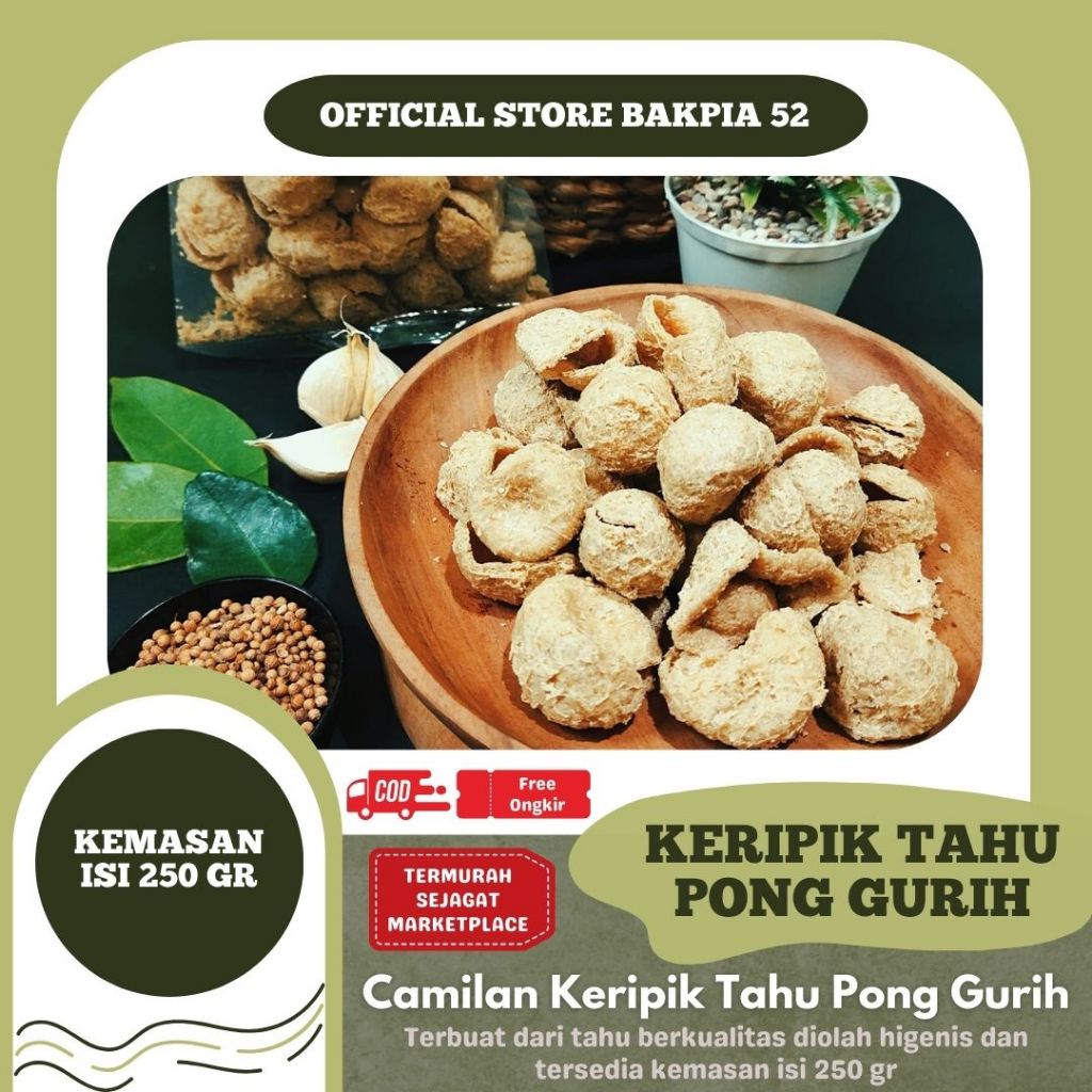 

Keripik Tahu Pong / Keripik Tahu Walik - Camilan Kekinian