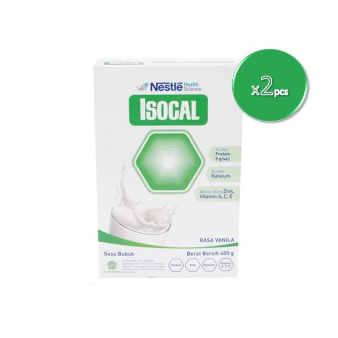 

R33ady St0ck Nestl� Isocal Susu Bubuk Vanila Kotak 2 x 400 gr Kualitas Terbaik