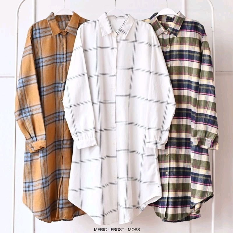 TUNIK ALIEN KOTAK / TUNIK KOTAK JUMBO LENGAN 7/8