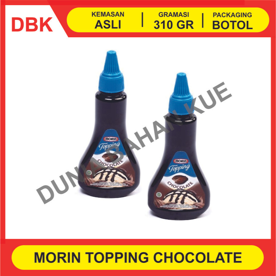 

MORIN TOPPING CHOCOLATE / SAUS SIRUP COKLAT 310 GR - 1 DUS 12 PCS