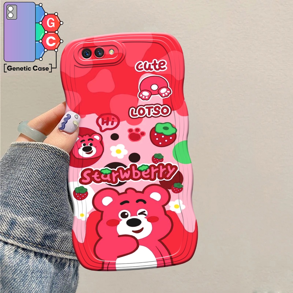 SOFTCASE GELOMBANG KARAKTER KUCING CUTE FOR OPPO A1K REALME C2 CASE MURAH RAJA CUSTOM CASE KEKINAN C