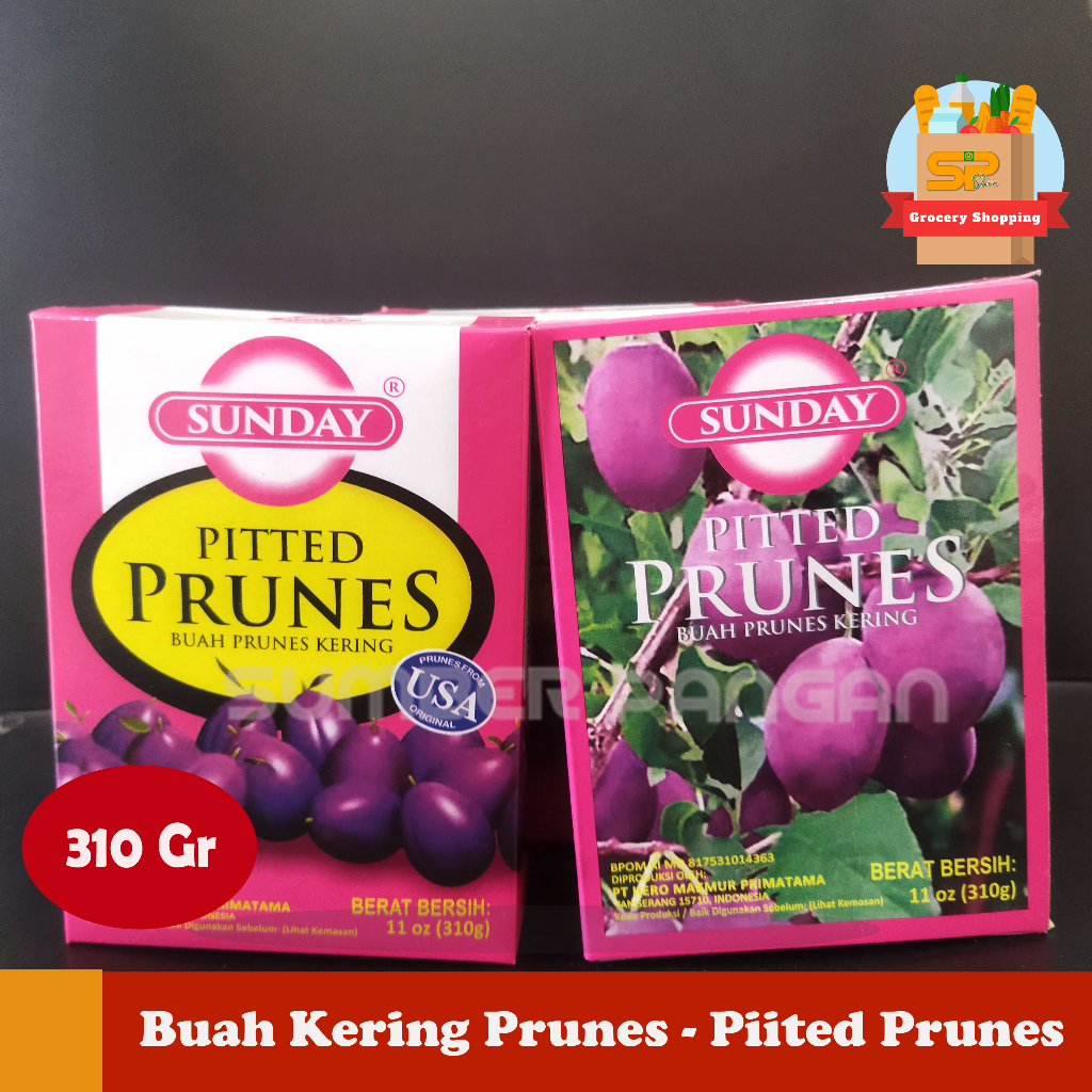 

sunday pitted prunes 310 g/ Sunday pitted Prunes / Buah Prune Kering