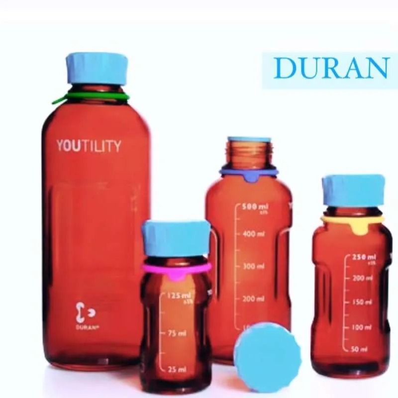 duran botol sampel kaca youtility laboratorium,bottle sample glass lab