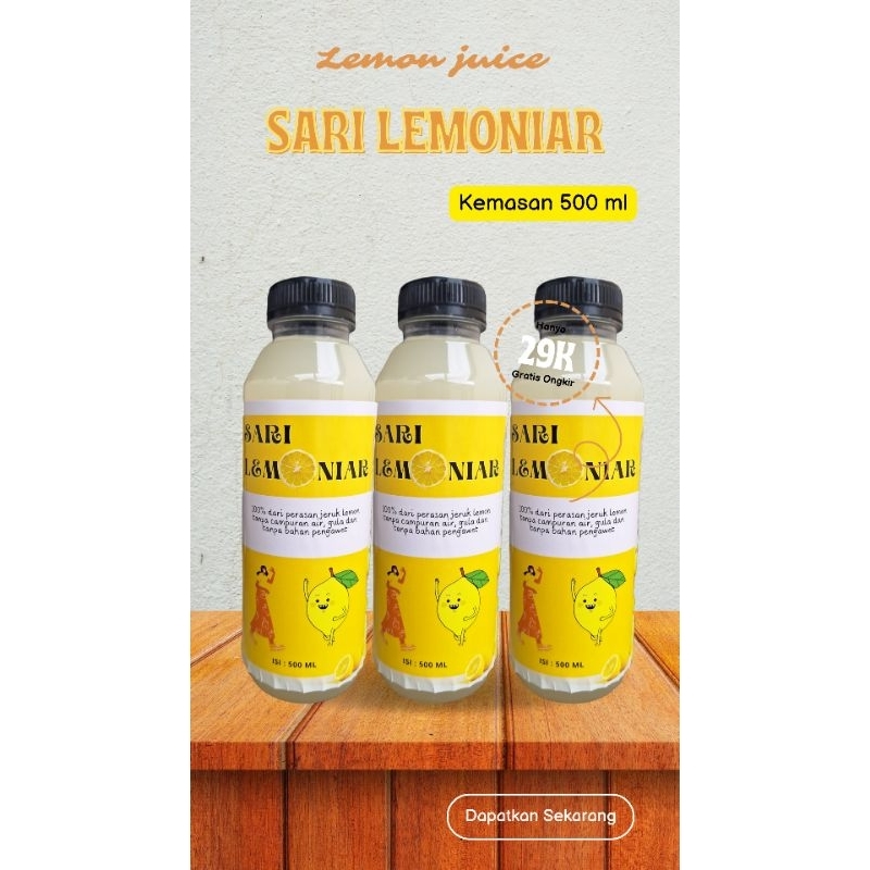 

LEMON JUICE DETOX SARI LEMONIAR 500ML LEBIH HEMAT