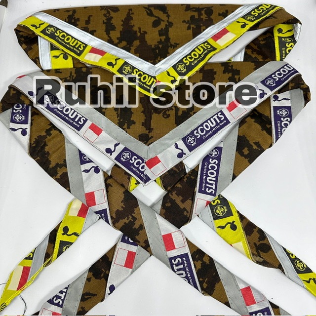 Scarf loreng pramuka list scout wofn