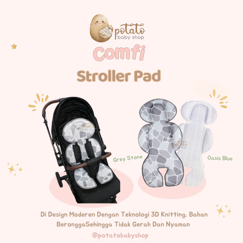Comfi Breathing Stroller / Carseat Pad - Alas Stroller Carseat