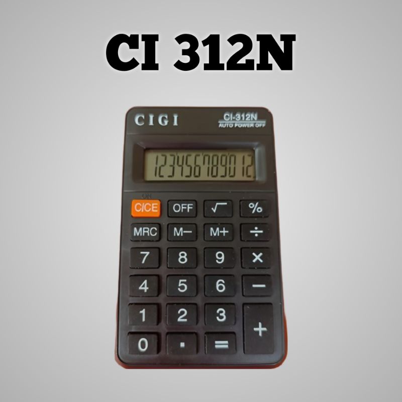 

Kalkulator Cigi CI 312N / kalkulator dagang / kalkulator kecil / kalkulator murah / kalkulator 12 digit
