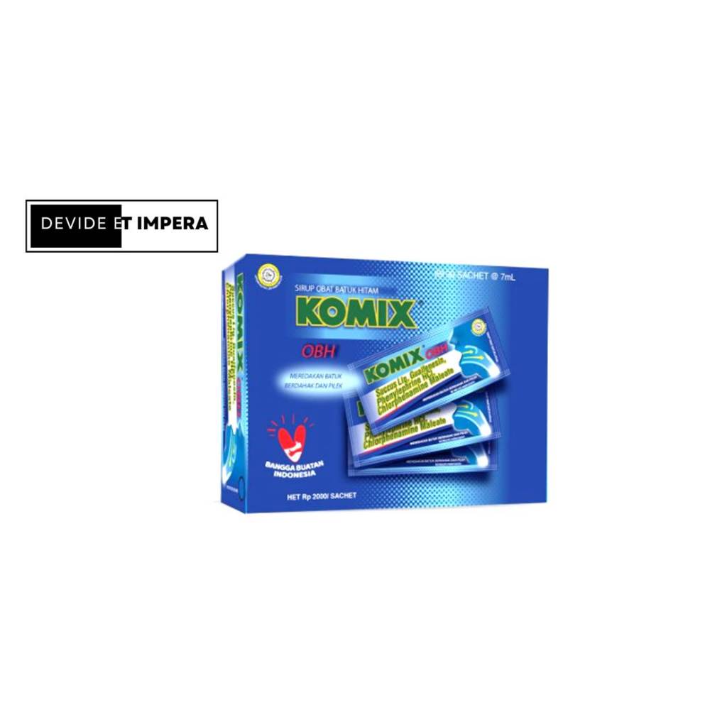 Komix OBH 1 Box isi 30 Sachet / Biru tua