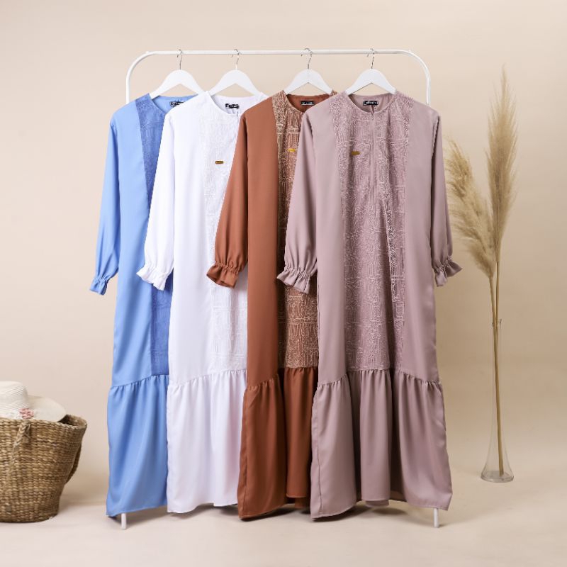 Gamis Couple Ibu dan Anak Syakilla Premium / Dress Couple Fashion Muslim