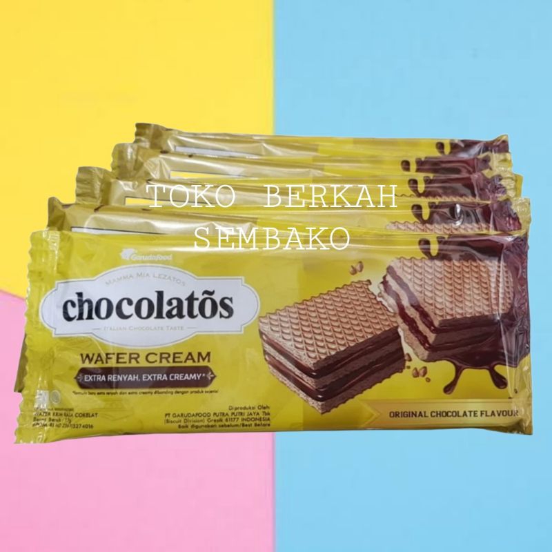 

CHOCOLATOS Wafer Cream Chocolate 17gr Isi 10pcs -1 PACK