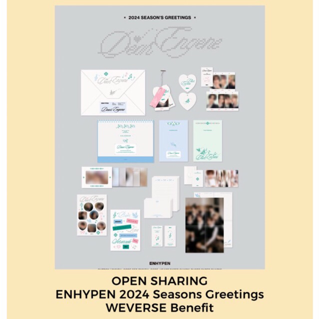 [SHARING] ENHYPEN 2024 Seasons greetings SG24 weverse pob benefit