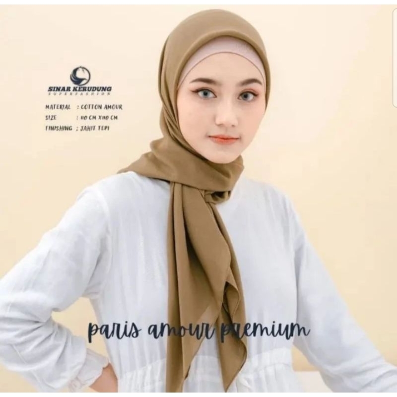 Hijab Segi Empat Paris Amour Premium