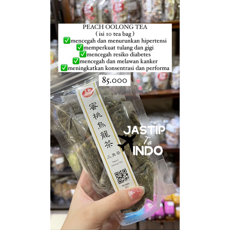 

Peach Oolong Tea ( isi 10 tea bag ) PO Penang