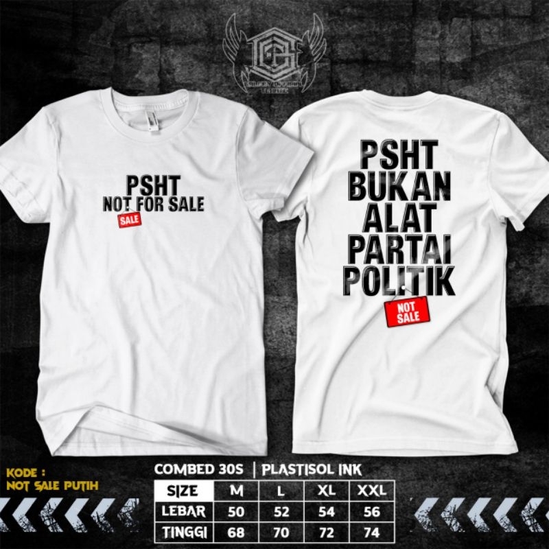 KAOS PSHT BUKAN ALAT POLITIK // KAOS TERATE BUKAN ALAT POLITIK // KAOS PSHT ANTI POLITIK // KAOS PUT