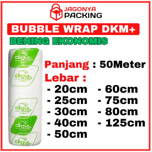 

Bubble Wrap BENING DKM 50Meter Bubblewrap DKM PLUS EKONOMIS/ ROLL
