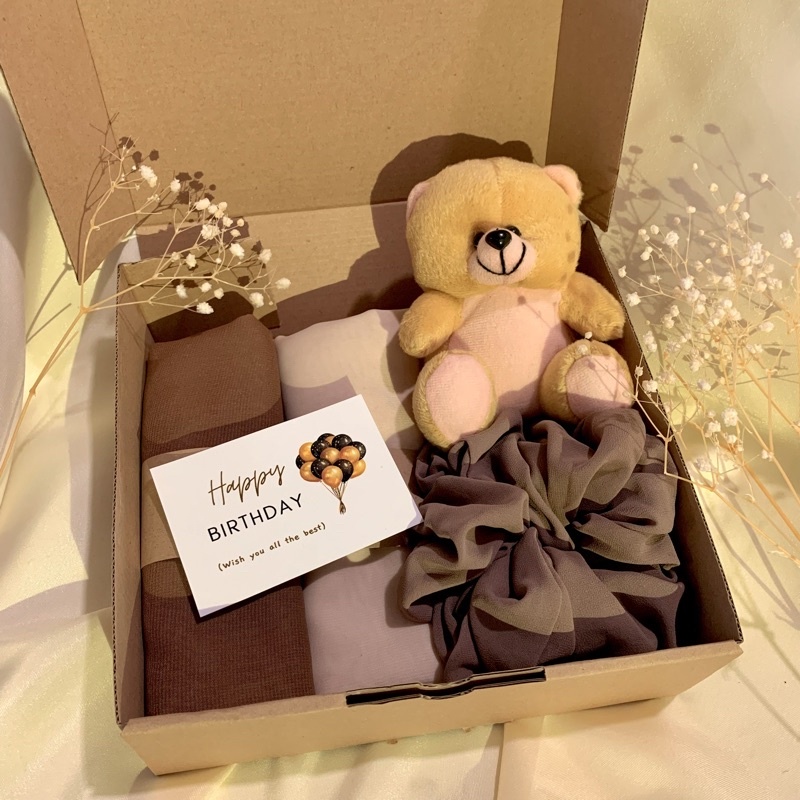 [Hampers Hijab Custom] Kado ulang tahun cewek cowok | kado wisuda | kado anniversary | kado pernikah
