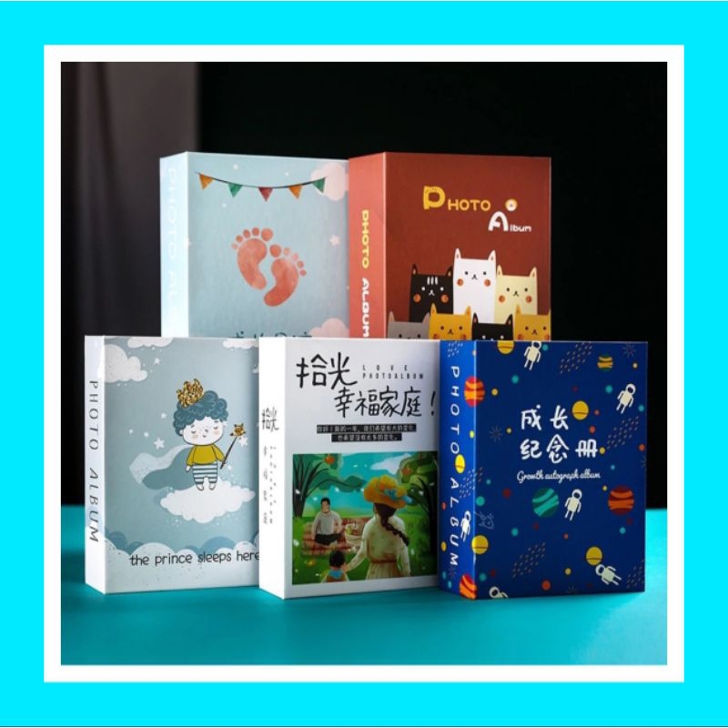 Album foto 3R isi 100 slot foto Buku album keluarga Album paraloid Tempat simpan foto Album kenangan
