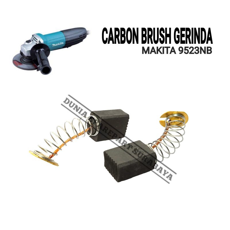 CARBON BRUSH MESIN GERINDA MAKITA 9523B / 9523NB / BROSTEL BOSTEL GURINDA MAKITA 9523 B / 9523 NB / 