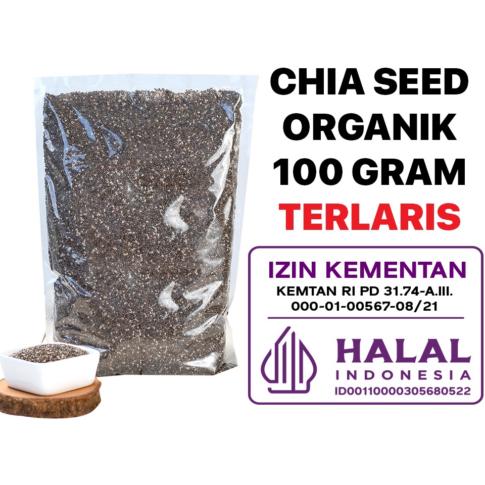 

[PRODUK EII9C84] Organic Chia Seed 100 GRAM / Organik →Terkini