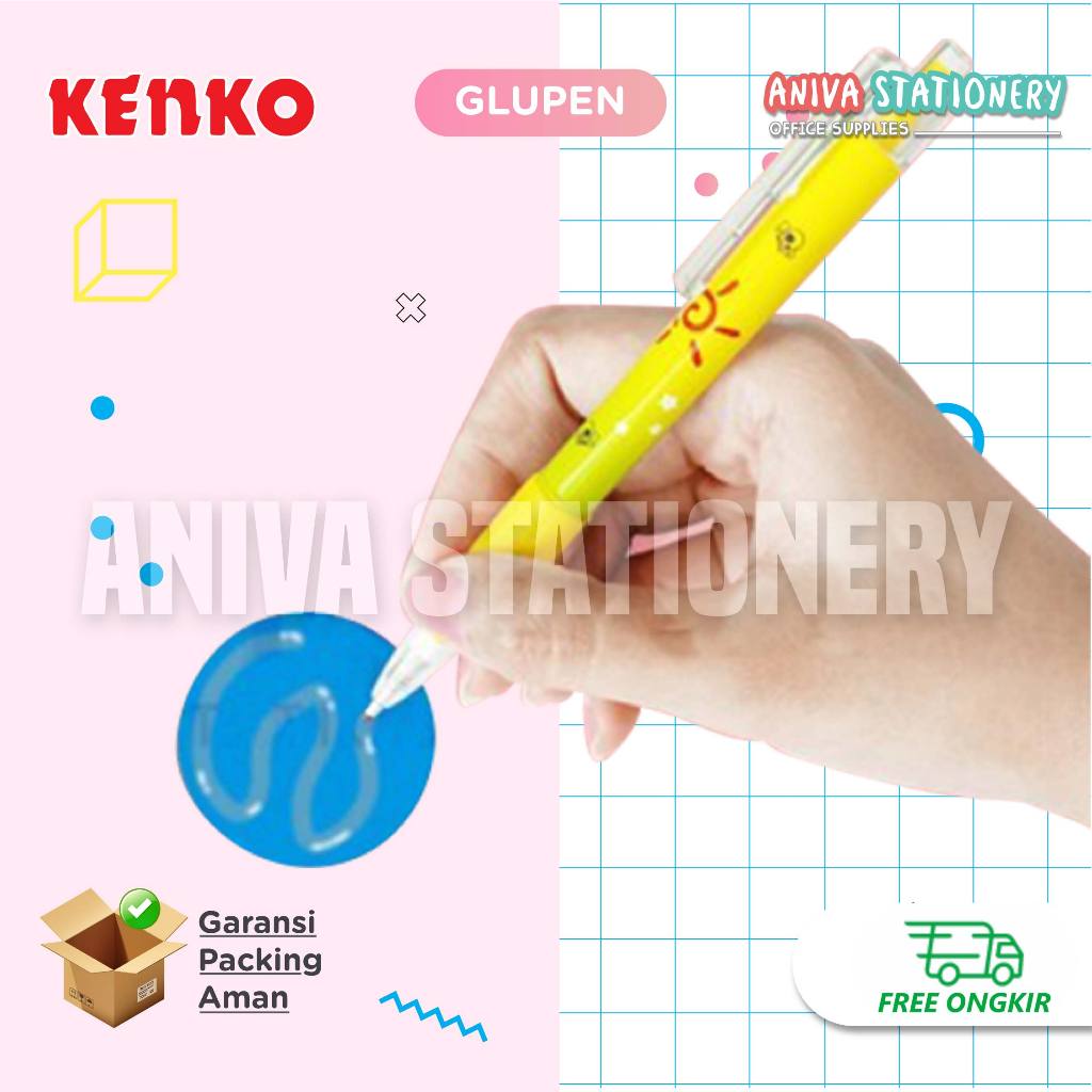 

KENKO GLUPEN LEM CAIR KERTAS BENTUK PULPEN PENA GLUEPEN GLP-01