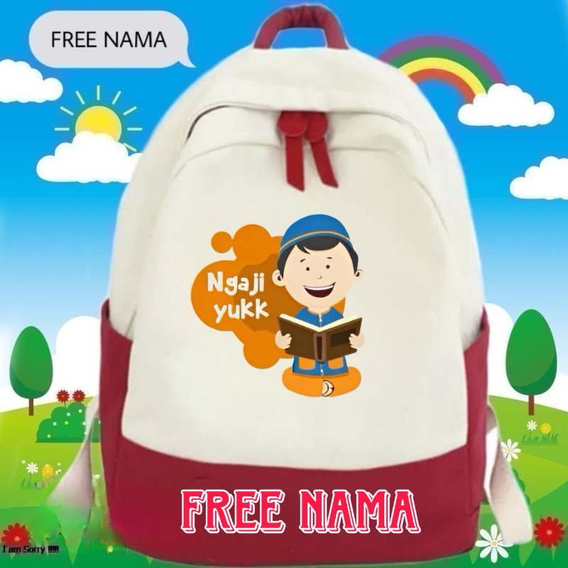 TAS SEKOLAH ANAK TAS ANAK MENGAJI YUK