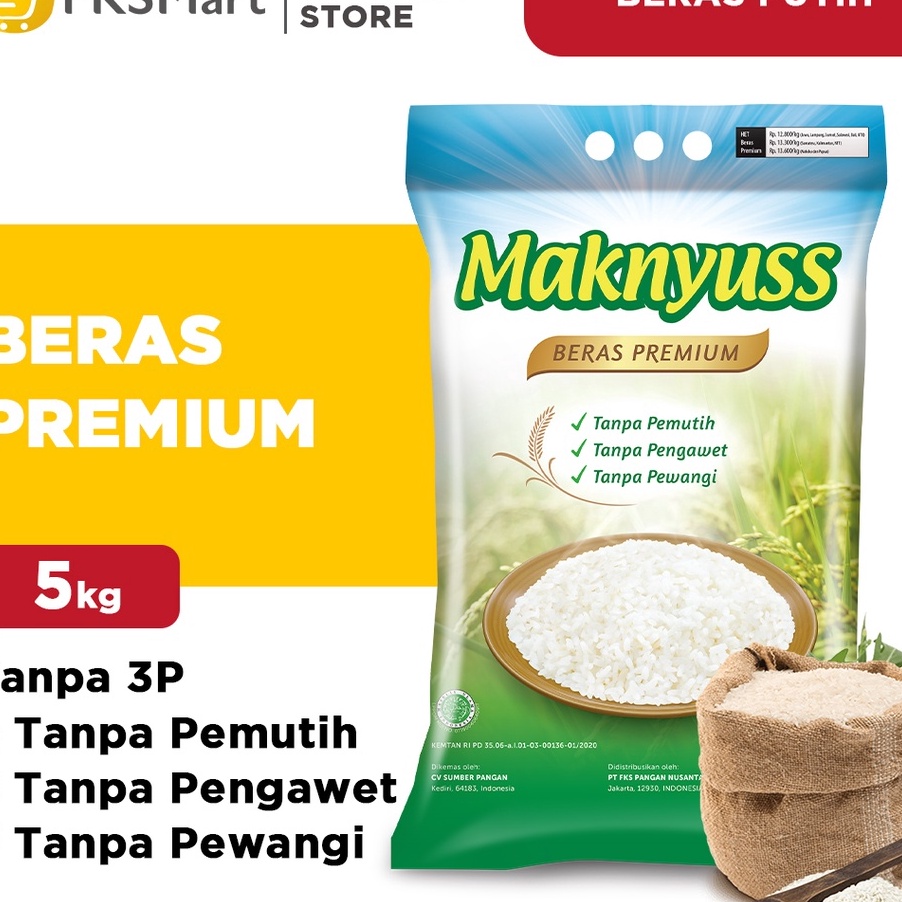 

TIPE MG020 Maknyuss Beras Premium 5 kg