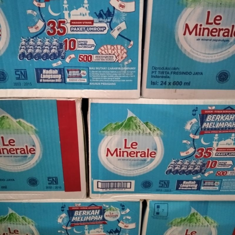 

le mineral / le minerale / lemineral 600ml isi 24 pcs